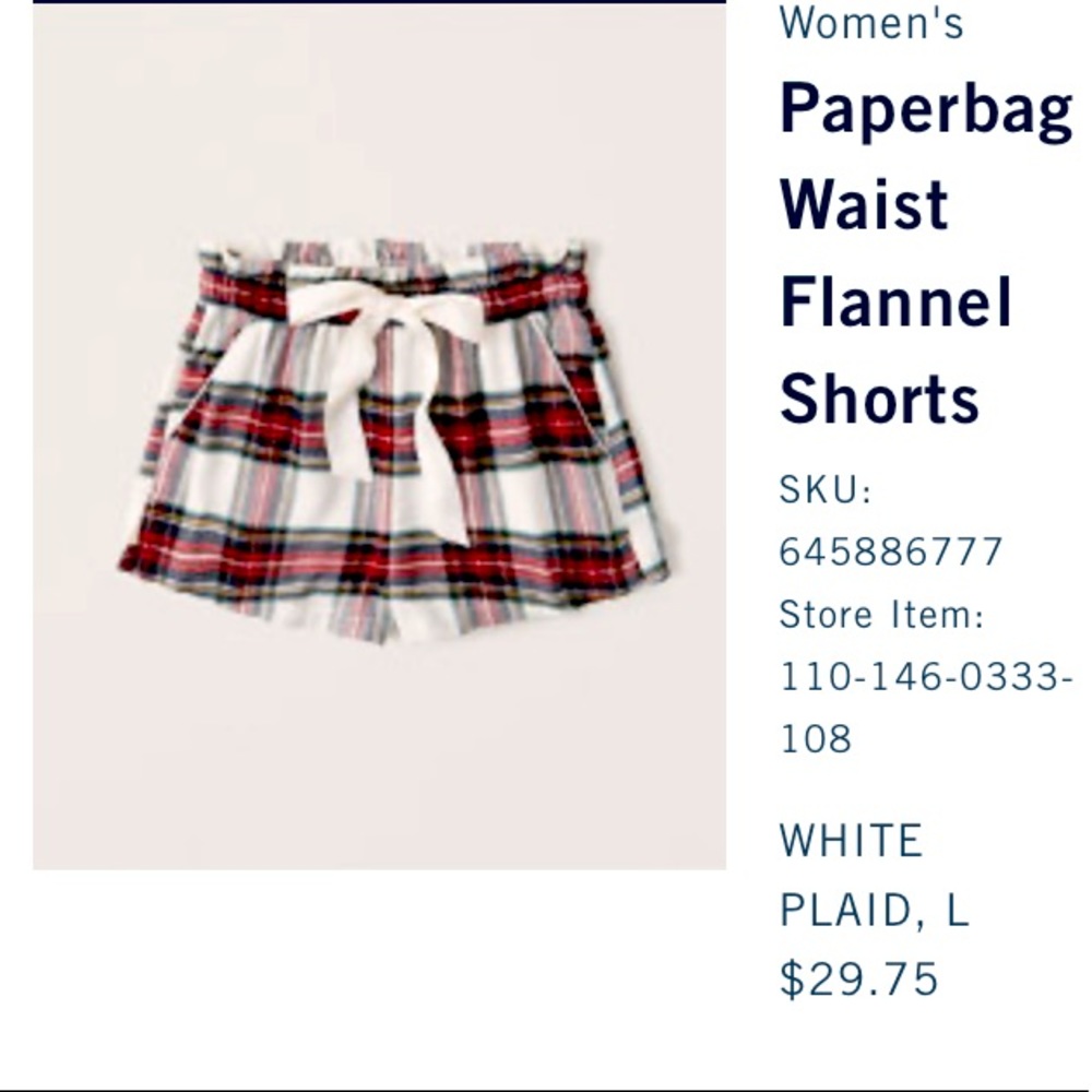 Plaid Pajama Shorts